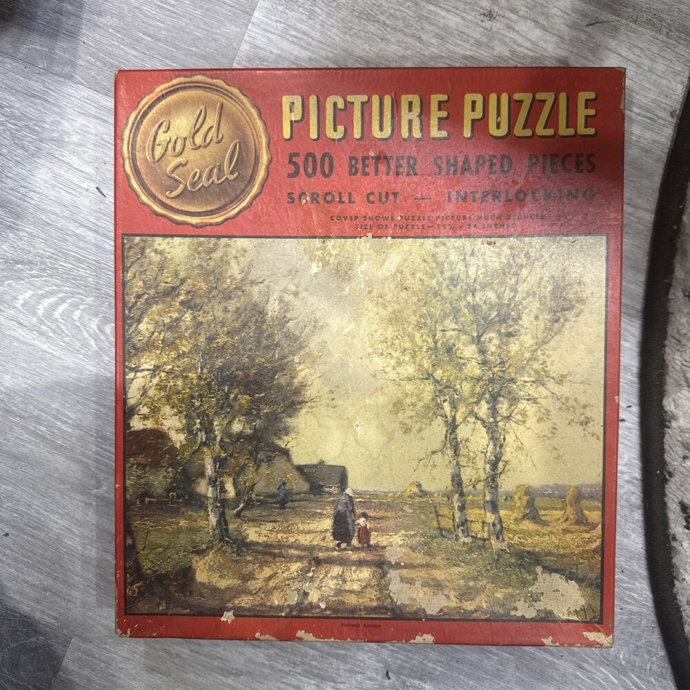 Vintage Whitman Gold Seal - Jigsaw puzzle - 500 pcs